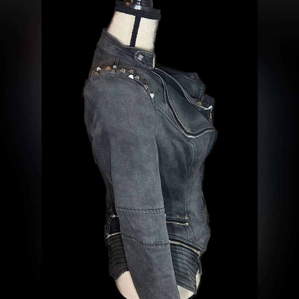 Studded Black Women's Jacket - Picture 5 of 16